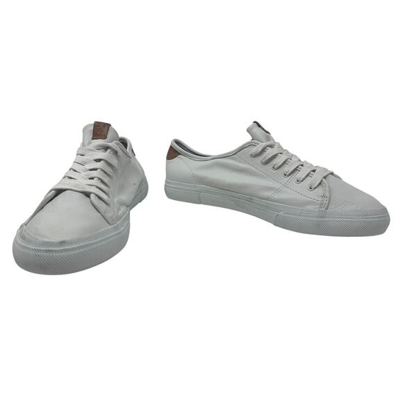 Frye Gia Low Top Lace-Up Leather‎ Lifestyle Sneakers Shoes White Size US 9 - Picture 5 of 12